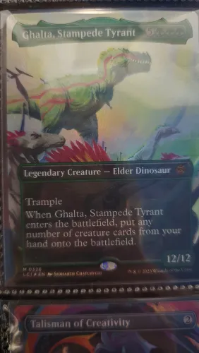 Carta Magic the Gathering - Lost Caverns of Ixalan - Ghalta, Stampede Tyrant - Foil #326