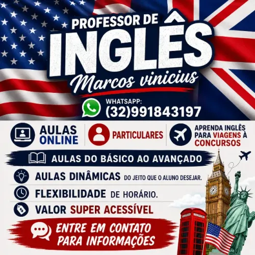 Aulas de Inglês online apenas 20 reais!! Flexibilidade de horário
