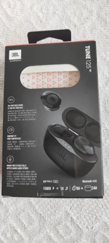 ## Fone sem fio JBL TUNE125 TWS Intra-Auricular ##