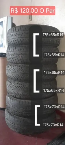Vendo Pneu Aro 14 ( Somente o par)