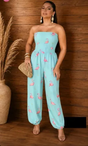 Macacão Aladim tomara que caia top da moda novo  $65 