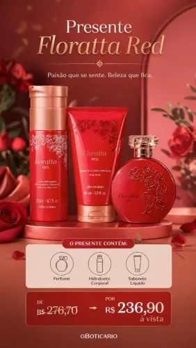 Presente Floratta Red
