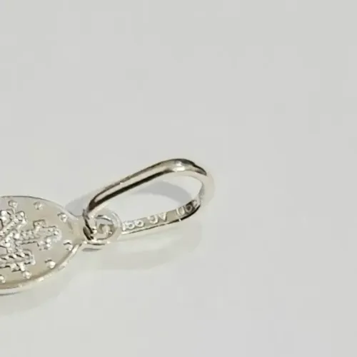 Pingente Prata 925 São Miguel Arcanjo + Pingente N. S. Graças Peq. Prata 990