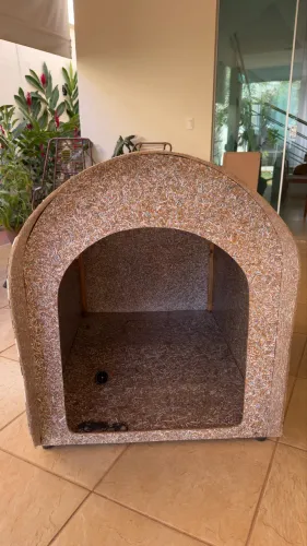 Casinha Casa para cachorro Modelo Iglu Madeira Ecológica N6 - GRANDE