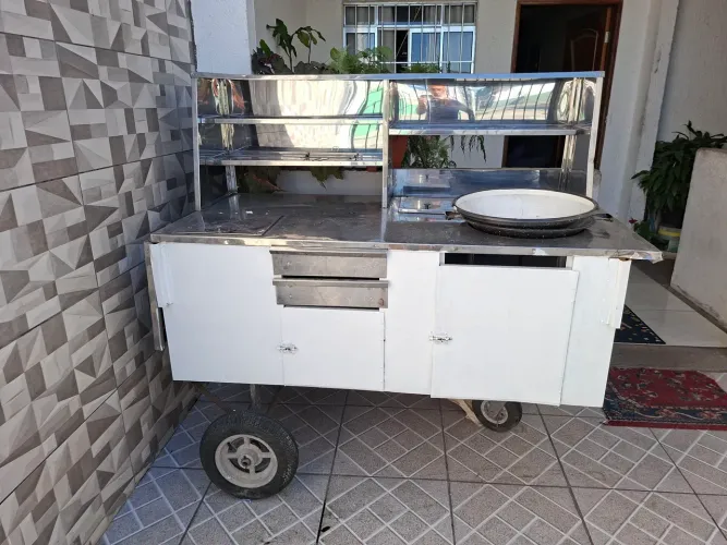 Carrinho de lanche completo