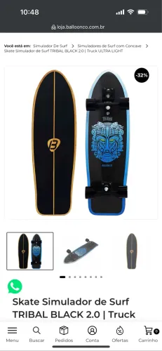 Skate simulador de surf Balloon Co
