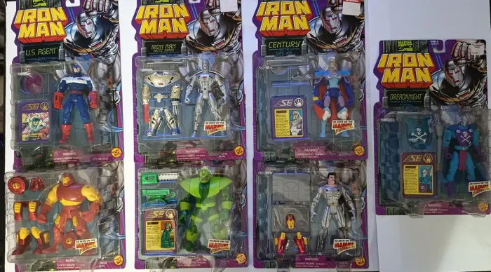 Iron Man Action Hour Série 03 - Completa e Lacrada - ToyByz 1997 - 07 Bonecos!