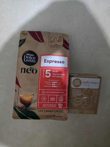 Adaptador Neo Start e cápsulas Neo Espresso Dolce Gusto