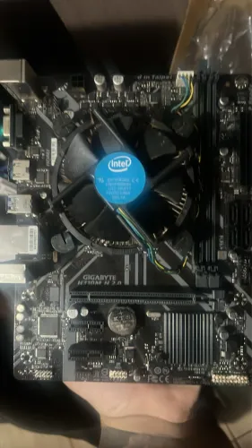 Kit placa mãe e processador 
