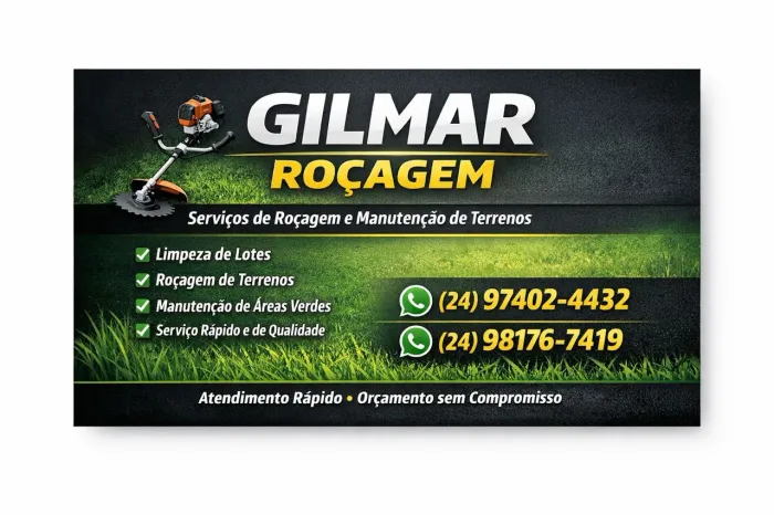 Serviços de roçagem e elétrica residencial