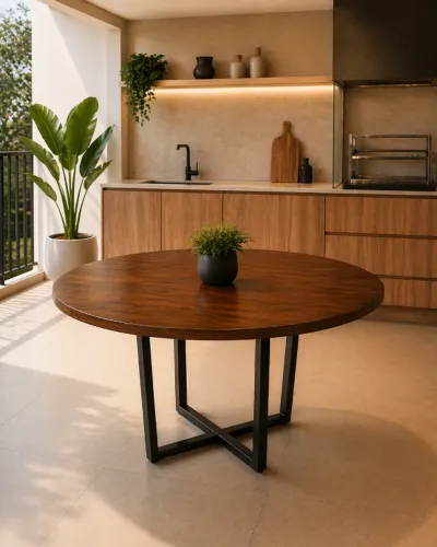 Base de Metalon para Mesa de Jantar