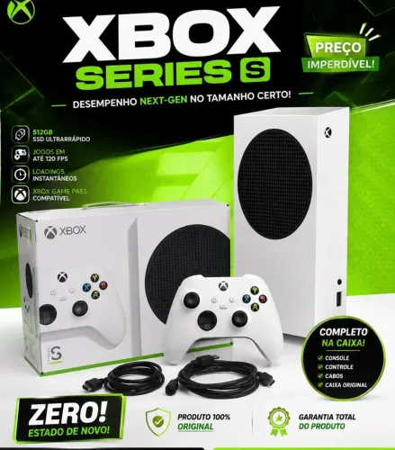 Xbox series s com caixa