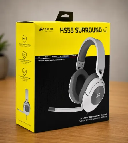Headset Gamer Corsair HS55 Surround / Wireless - Preto