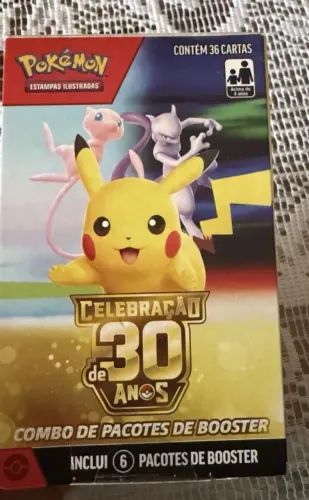 BOOSTER POKÉMON 6 PACOTINHOS -CELEBRAÇÃO 30 ANOS