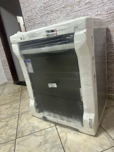 FOGAO GAS 5 BOCAS SUPREME GLASS PRETO-NOVO-1 ANO GARANTIA!