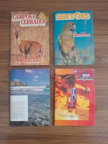 Álbuns de Figurinhas Nestlé Surpresas 4 unidades