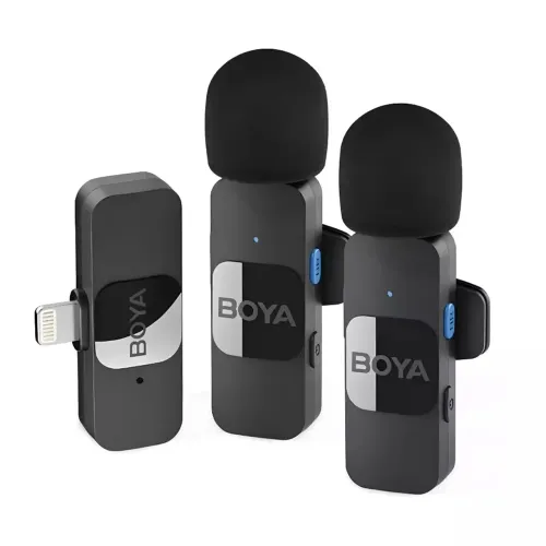 Microfone Sem Fio Boya By-v2 duplo para iphone