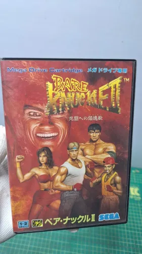 Bare Knuckle II (Streets of Rage 2) -Sega Mega Drive na caixa