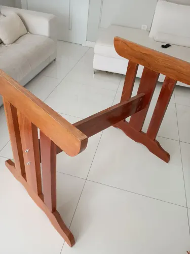 MESA apenas a BASE / PÉS madeira maciça Tauari