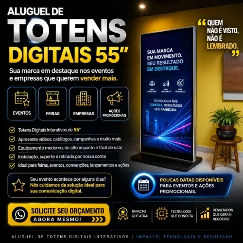 TOTENS DIGITAIS PARA EVENTOS E EMPRESAS