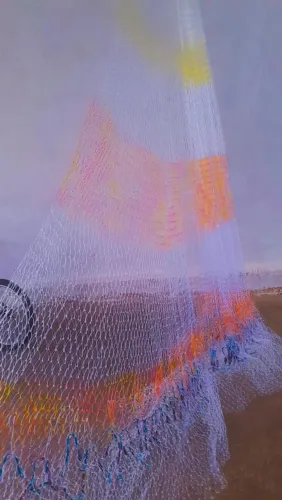 Tarafa feita a mão malha 04 cm