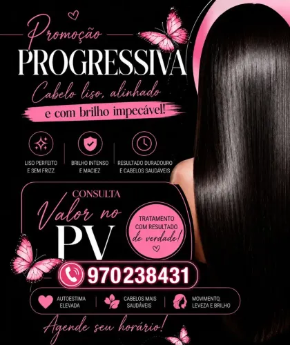 Progressiva com brilho, maciez e sem friz