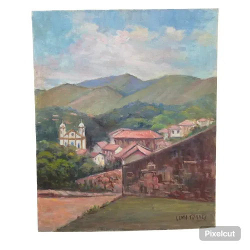 Quadro óleo sobre tela - Alberto Lima torres