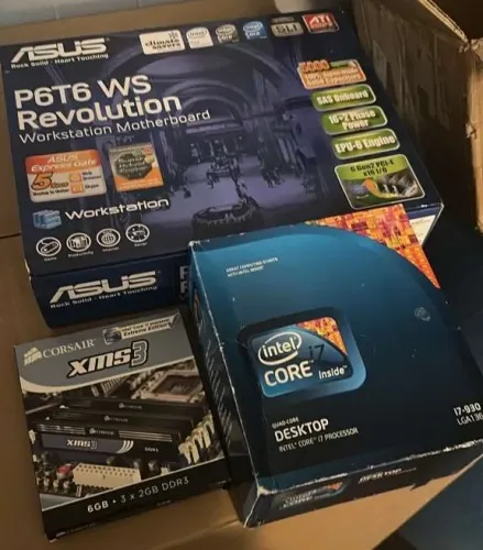 Kit ASUS P6T6 WS REVOLUTION + Core i7 930 2.8GHz + 12GB DDR3 RAM Corsair XMS3