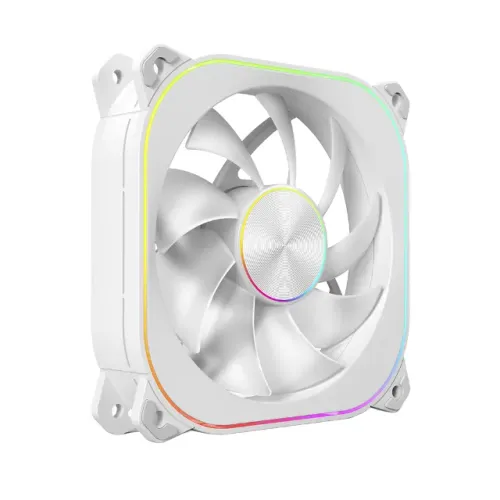  Cooler Fan 120mm Aerion White Veil Led ARGB - FAN100 *4 Pinos Controladora* - WZetta