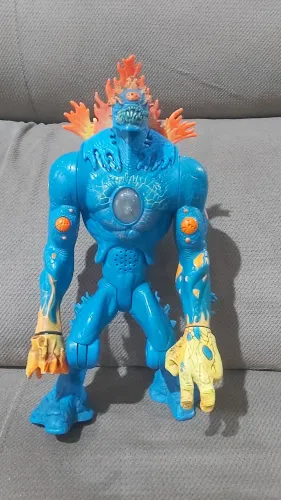 Boneco Max Steel Elementor Caos Água E Fogo Mattel - Com Baterias Novas