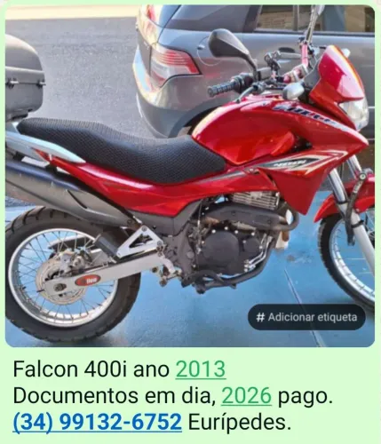 Falcon 400i vermelha 2013 super conservada