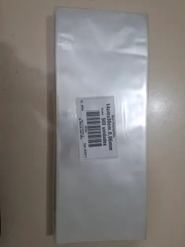 Pacote com 500 plásticos 14x36 polipropileno 