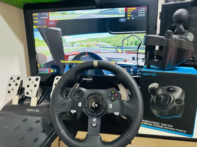 Volante Logitech G920 + Câmbio Logitech
