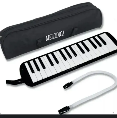 escaleta musical de sopro melodica com 28 teclas