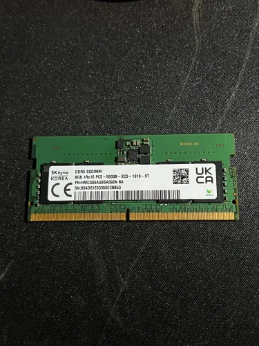 Memória RAM DDR5 notebook 8gb 5600mhz