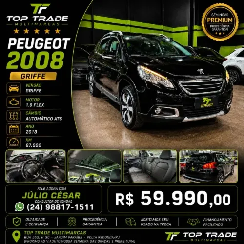 Peugeot 2008 Griffe 1.6 Flex 16V 5P Aut. 2018