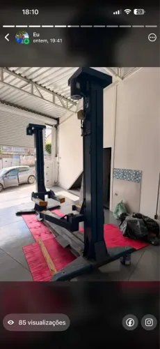 Elevador 4 T com rampa de troca de óleo 
