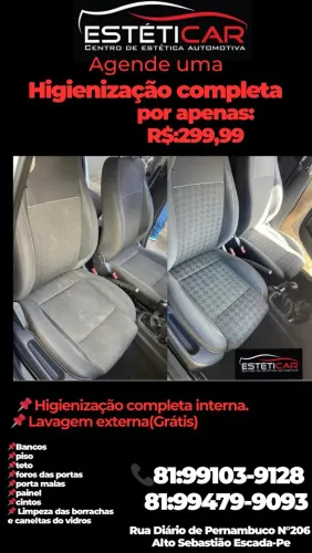 Higienização automotiva completa 