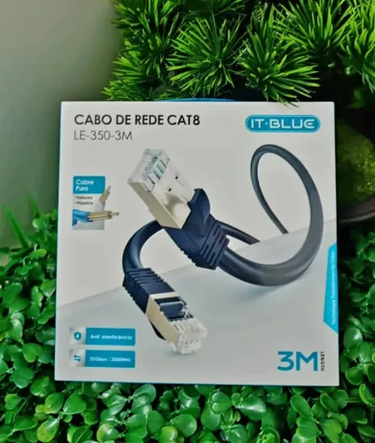 Cabo de Rede CAT8 3 Metros.