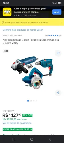 Vendo uma furadeira bosch e uma makita nova na caixa