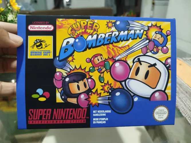 Caixa de jogos super Nintendo 