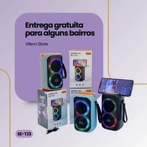 Caixa de Som JBL SE-T23 8W luzes LED
