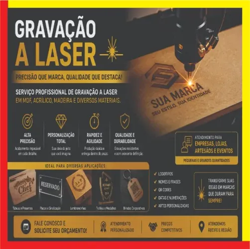 Gravação a Laser em Recife