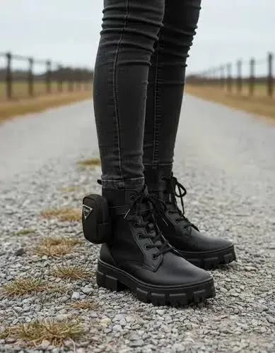 Bota coturno feminina