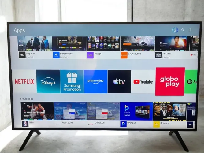 Smart TV 50" Samsung 4K UHD Premium | Apps + Canais de streaming | Entrego