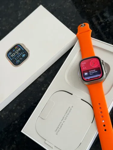 Apple Watch Ultra 2 49mm Titânio + Caixa e 7 Pulseiras