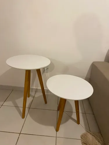 Conjunto Mesa Lateral e Mesa de apoio