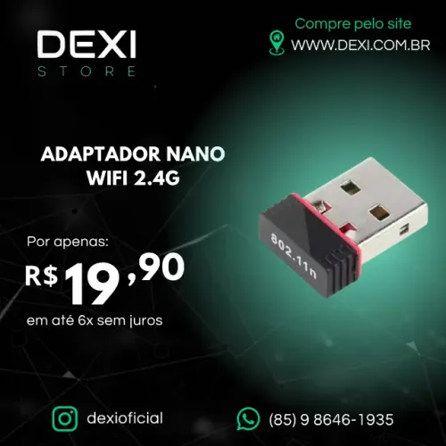 ADAPTADOR NANO WIFI 2.4 GHZ