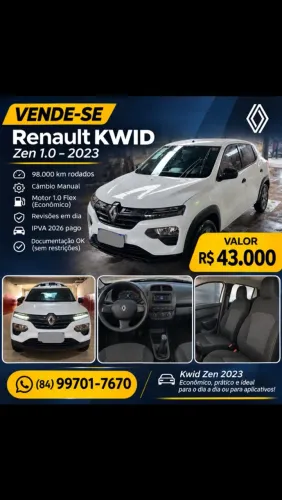 Renault Kwid Zen 1.0 Flex 12V 5P Mec. 2023