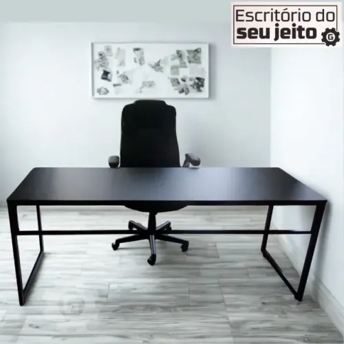 Mesa de Escritório 1,80m NOVA Multiuso Computador Gamer Notebook Home Office Escrivanha
